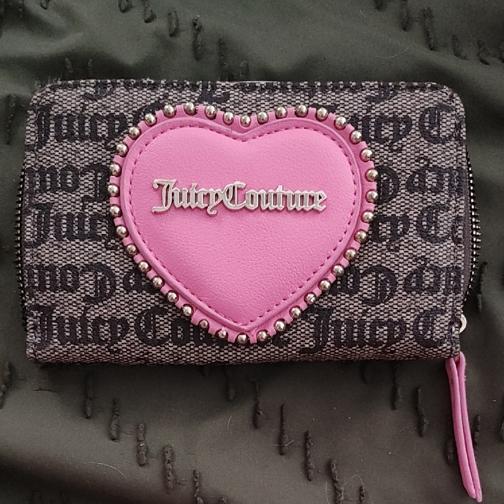 Juicy Couture Pink and Black Women's Wallet